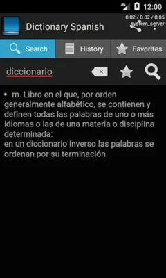 Smartpcx Dictionary Spanish android App screenshot 2