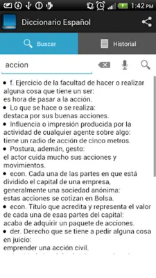 Smartpcx Dictionary Spanish android App screenshot 5